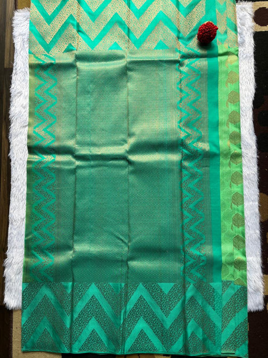 Green Semi Silk Saree
