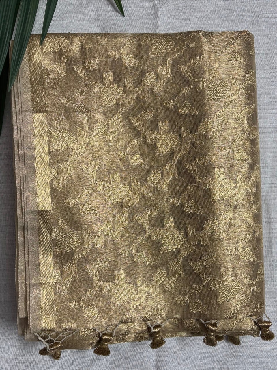 Premium Gold Tissue Saree