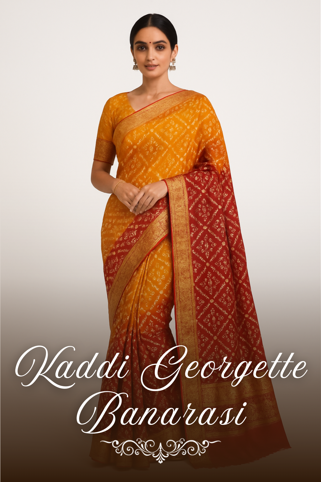 Pure Silk Mark Khaddi Georgette Banarasi Sarees | Shop Elegant Styles