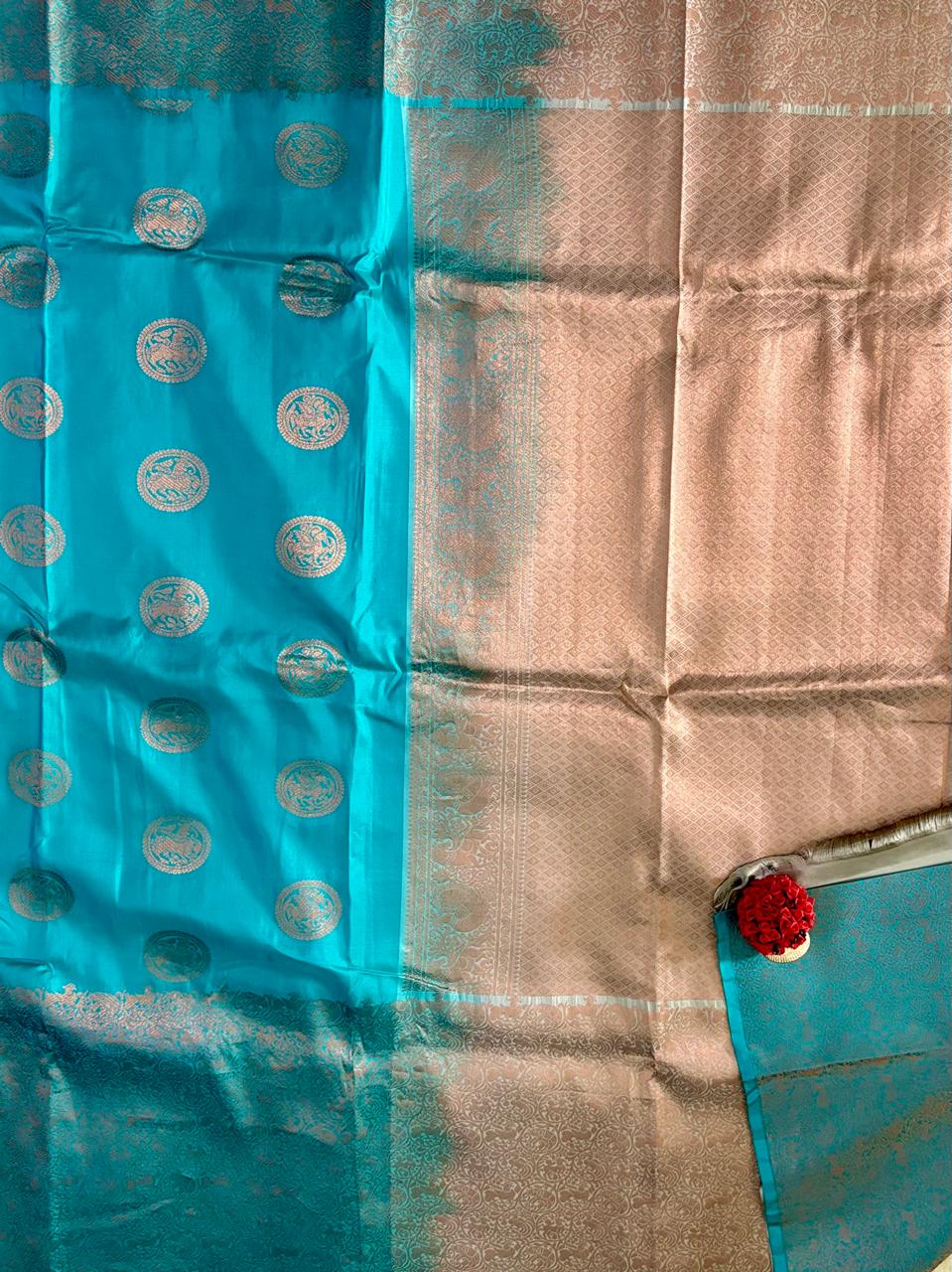Blue Pure Silk Saree