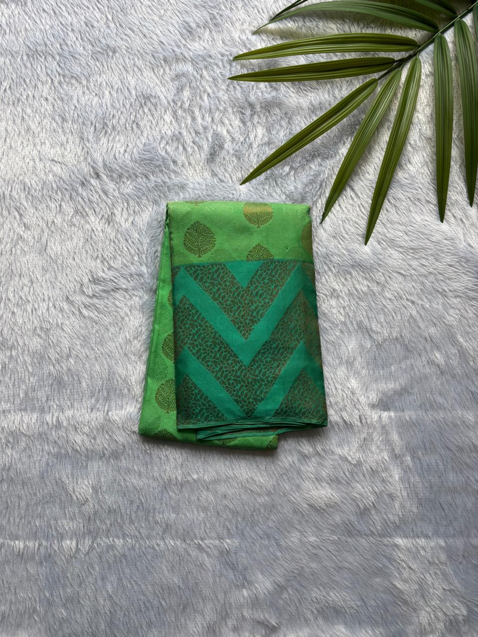Green Semi Silk Saree