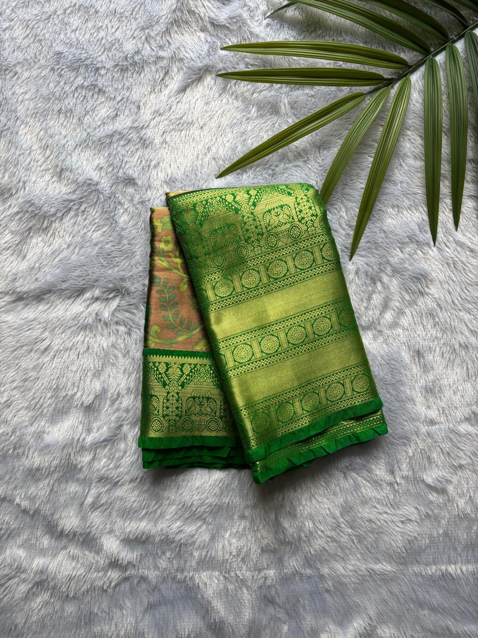 Green Semi Silk Saree