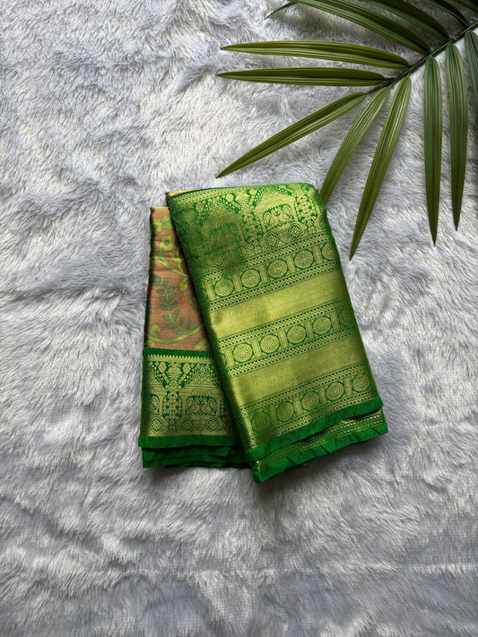 Green Semi Silk Saree