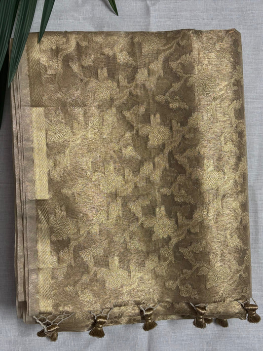 Premium Gold Tissue Saree